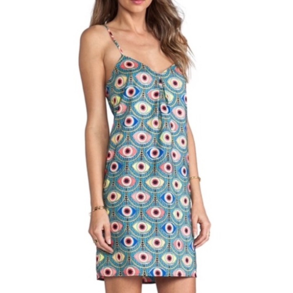Mara Hoffman iris eye dress in orange